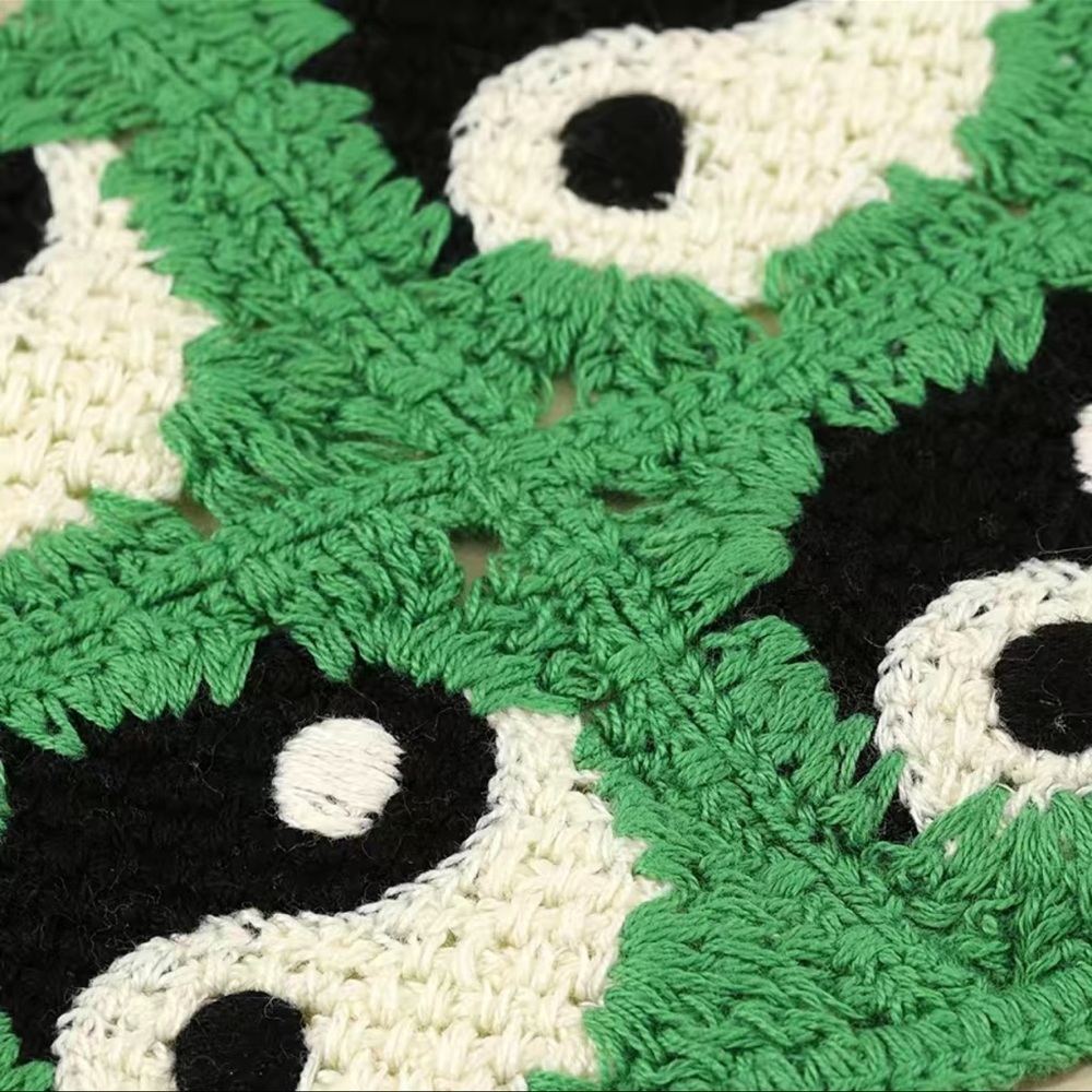 Bohemian Style Scarf Taichi Pattern Printed Crochet Triangle Scarf For Women🌼 - Picture 2 of 3
